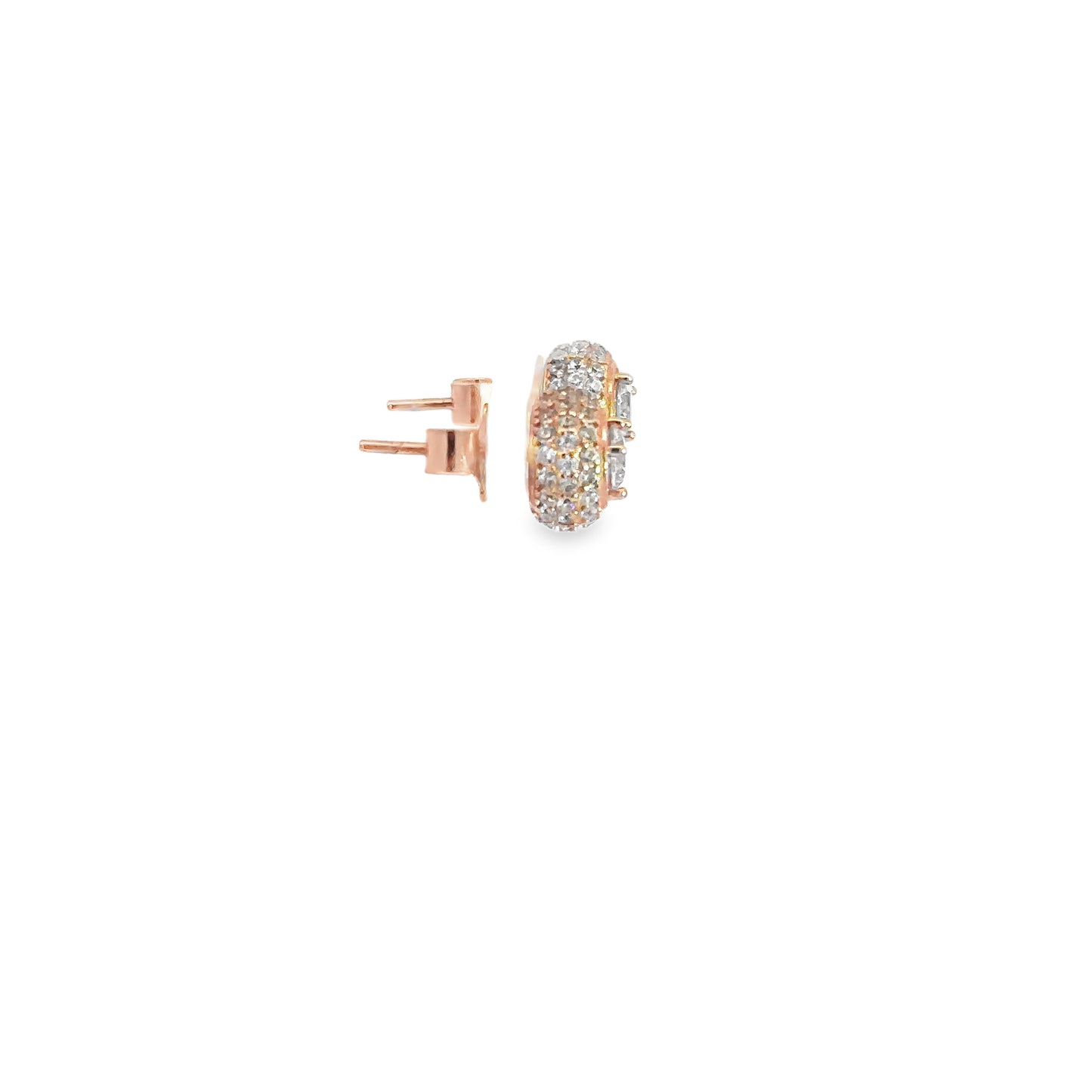 Elegant Rose Gold Stud Earrings