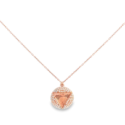 Elegant Rose Gold Pendant Necklace