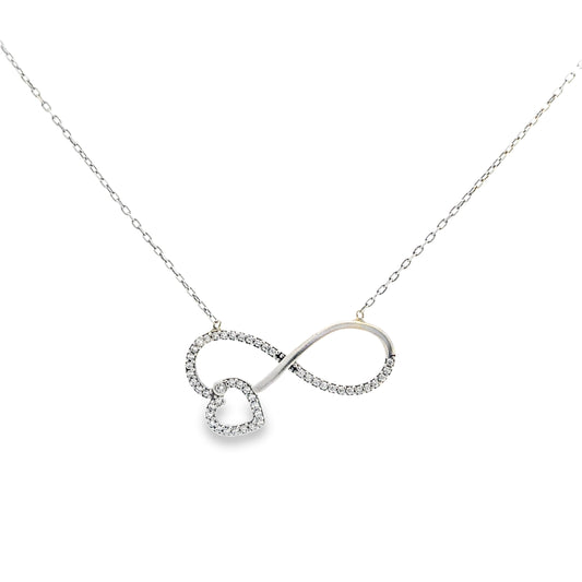 Elegant Infinity Heart Pendant