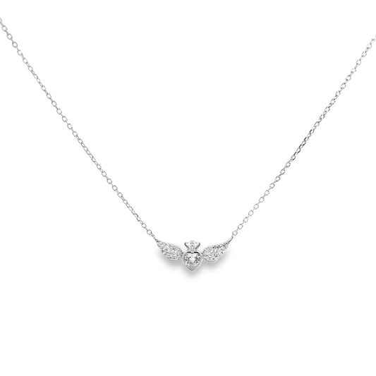 Elegant Angel Wing Pendant Necklace