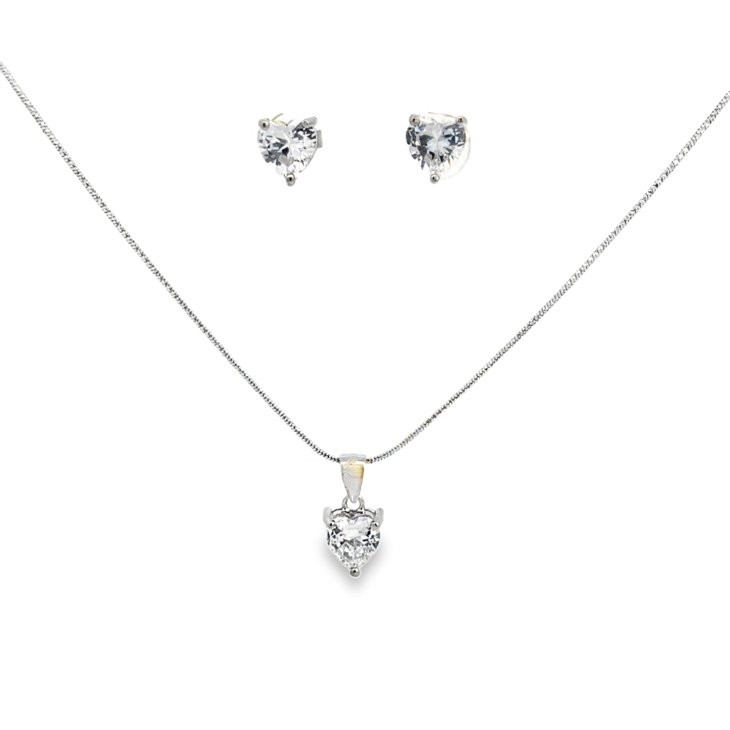 Elegant Heart-Shaped Jewelry Set