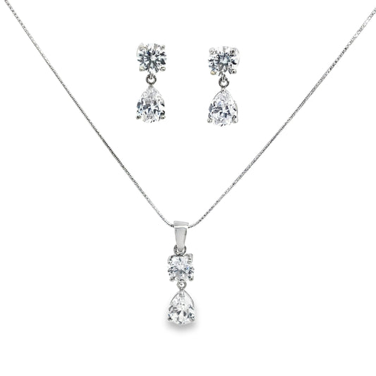Elegant Silver Jewelry Set
