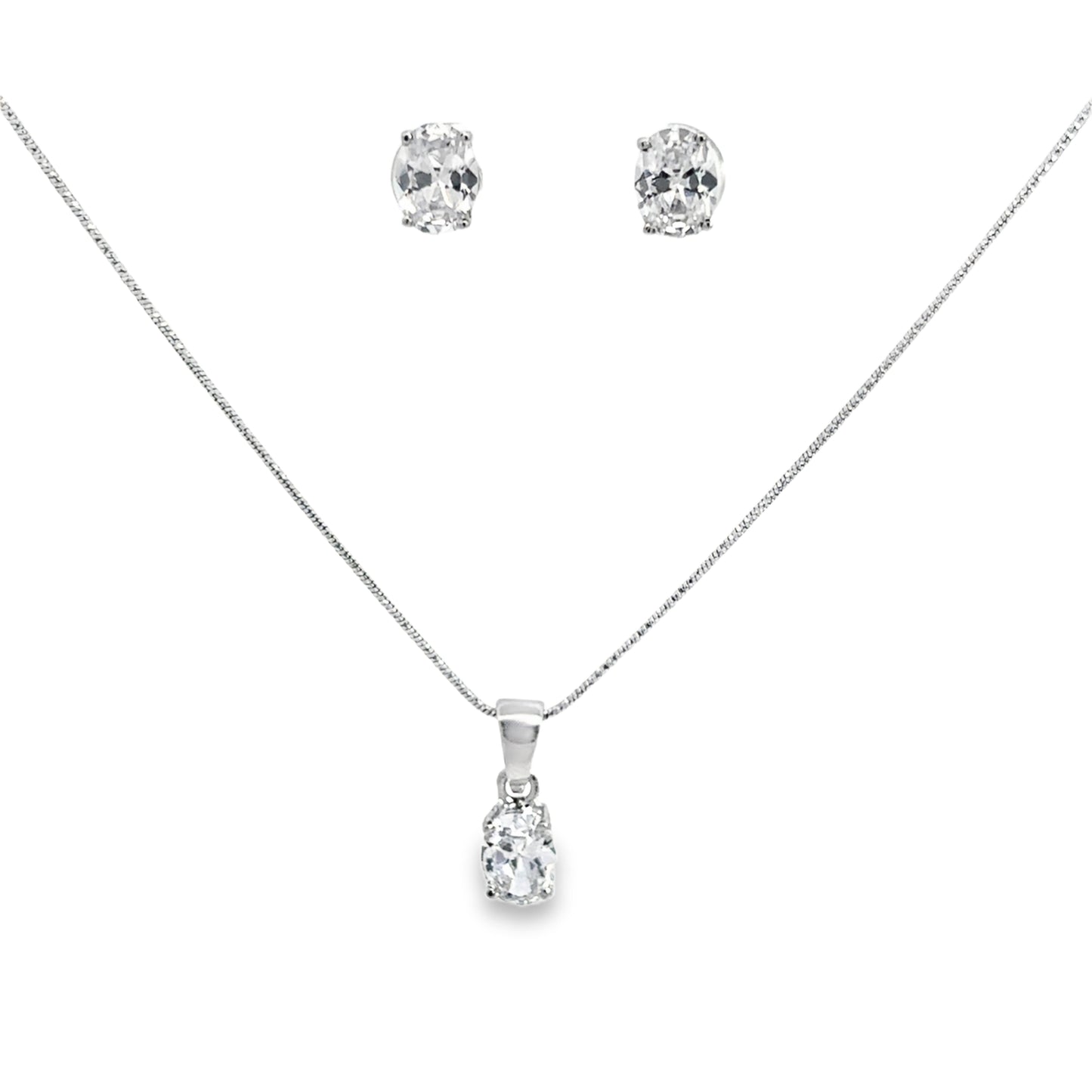 Elegant Silver Jewelry Set