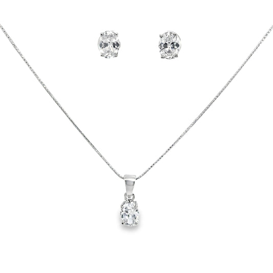 Elegant Silver Jewelry Set