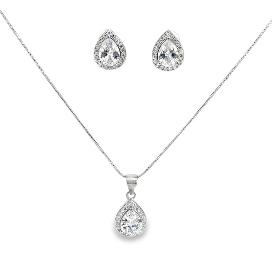 Elegant Silver Jewelry Set