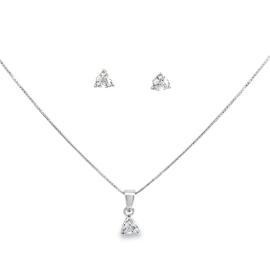 Elegant Silver Jewelry Set