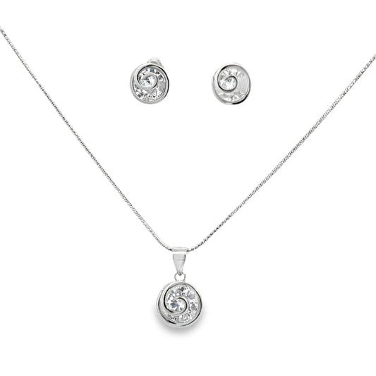 Elegant Silver Jewelry Set
