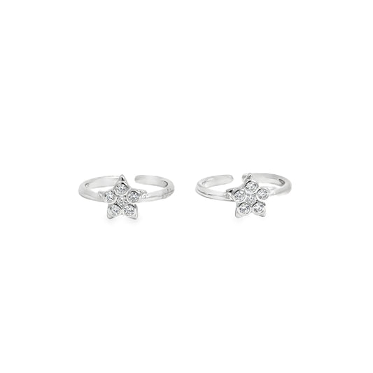 Charming Star-Shaped Toe-Rings
