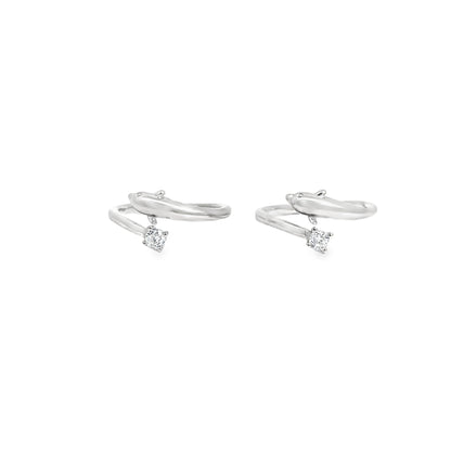 Elegant Silver Whale Twist Toe-Rings