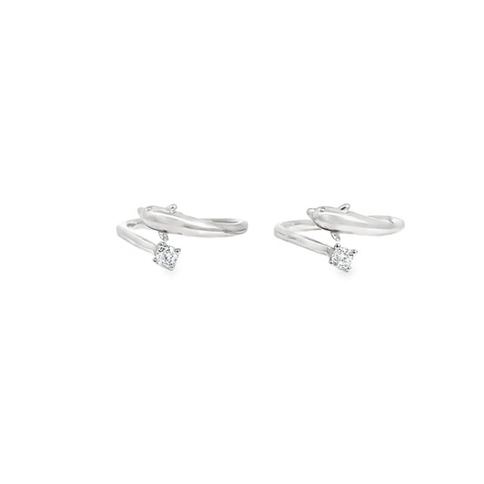 Elegant Silver Whale Twist Toe-Rings
