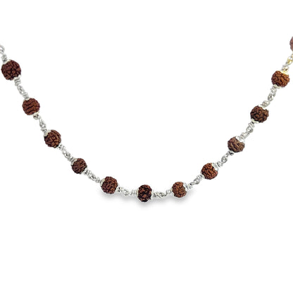 Handcrafted Silver & Bead Strand Necklace