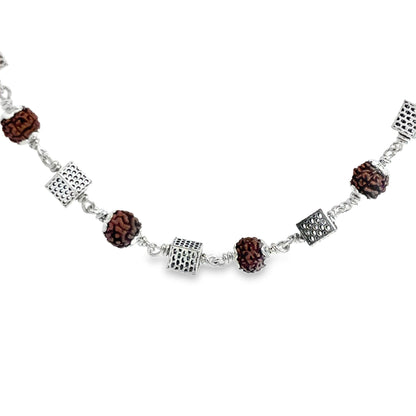 Silver Beaded Necklace