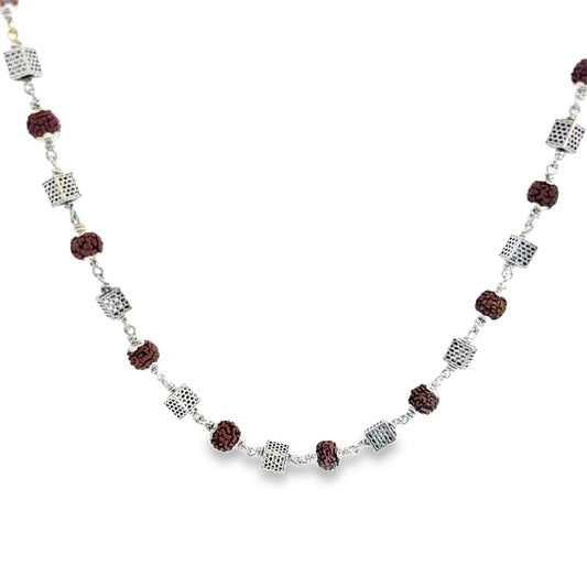 Silver Beaded Necklace