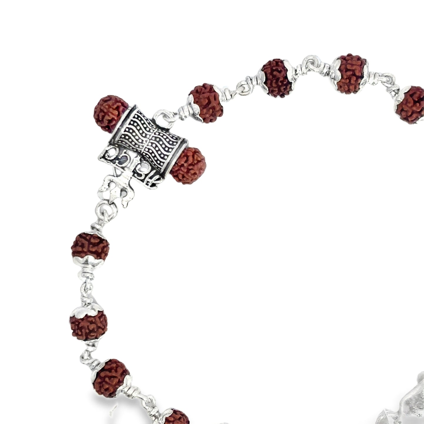 Beaded Bracelet with Silver Accents