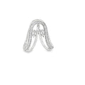 Silver Cocktail Ring with Marquise Cut Diamond
