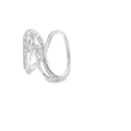 Silver Cocktail Ring with Marquise Cut Diamond