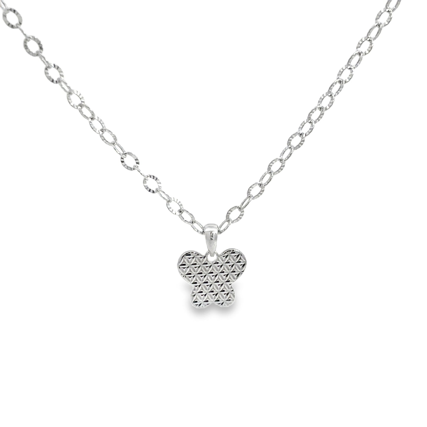 Sterling Silver Butterfly Pendant Necklace