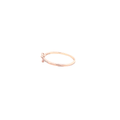 Round Brilliant Cut Diamond Stackable Ring in Polished Rose Gold