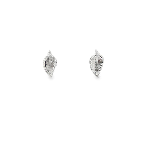 925 Silver Leaf Stud Earrings