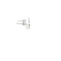 Classic Round Brilliant Cut Diamond Stud Earrings in White Gold