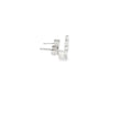 Elegant Diamond Circular Stud Earrings in 14K White Gold
