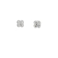Classic Round Brilliant Cut Diamond Stud Earrings in White Gold