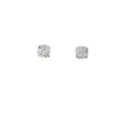 Square Princess-Cut Diamond Stud Earrings in White Gold