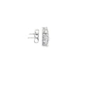 Square Brilliant-Cut Diamond Stud Earrings in 14K White Gold