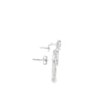Elegant Pear-Cut Brilliant Diamond Stud Earrings in Polished White Gold