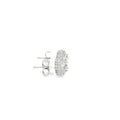Classic Round Brilliant Cut Diamond Stud Earrings in White Gold