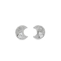 Pear Shape Brilliant Cut Diamond Stud Earrings in White Gold