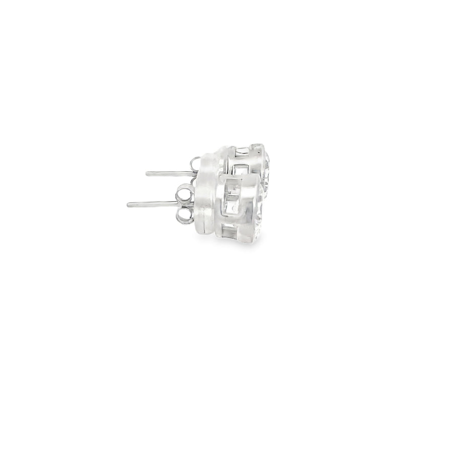 925 Silver Classic Round Solitaire Stud Earrings