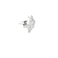 Classic Round Brilliant Diamond Stud Earrings in 14k White Gold