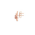 Cushion Brilliant-Cut Diamond Stud Earrings in Rose Gold