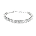Classic Emerald-Cut Diamond Tennis Bracelet in 18k White Gold
