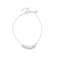 Sterling Silver Textured Multi-Bead Adjustable Chain Bracelet