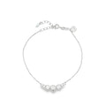 Diamond-Cut Faceted Graduated Bead Bracelet in S925 Sterling Silver