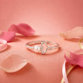 925 Sterling Silver Freshwater Pearl Heart Adjustable Ring