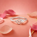 925 Sterling Silver Freshwater Pearl Infinity Ring