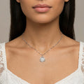925 Silver Textured Triangle Necklace – Minimalist Geometric Jewelry for Women