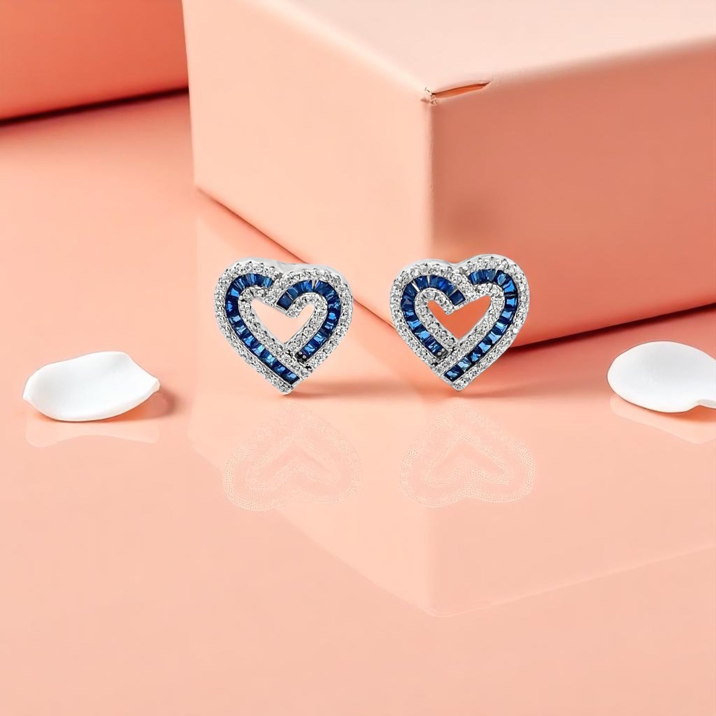 Elegant Heart-Shaped Earrings