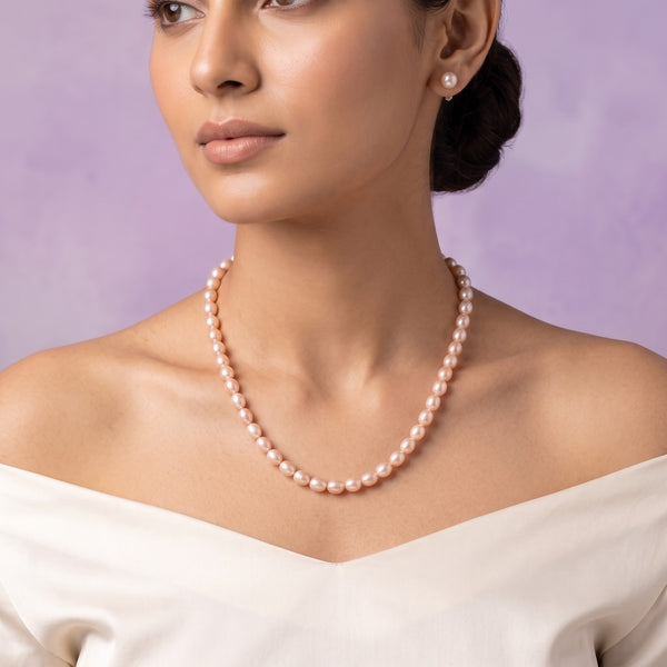 Classic Pink Freshwater Pearl Necklace