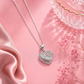 925 Sterling Silver CZ Heart Pendant
