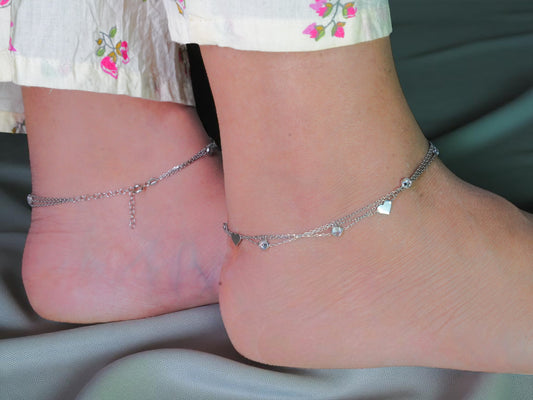 Tri love Sparkle Anklet