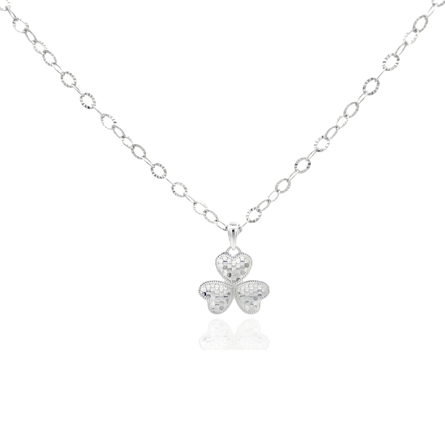 925 Silver Butterfly Pendant Necklace – Textured Sparkle Charm with Adjustable Chain