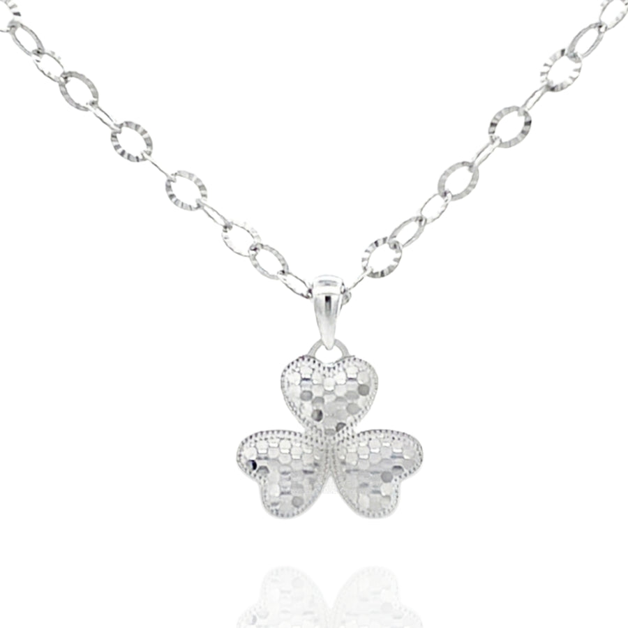 925 Silver Butterfly Pendant Necklace – Textured Sparkle Charm with Adjustable Chain