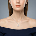925 Silver Butterfly Pendant Necklace – Textured Sparkle Charm with Adjustable Chain