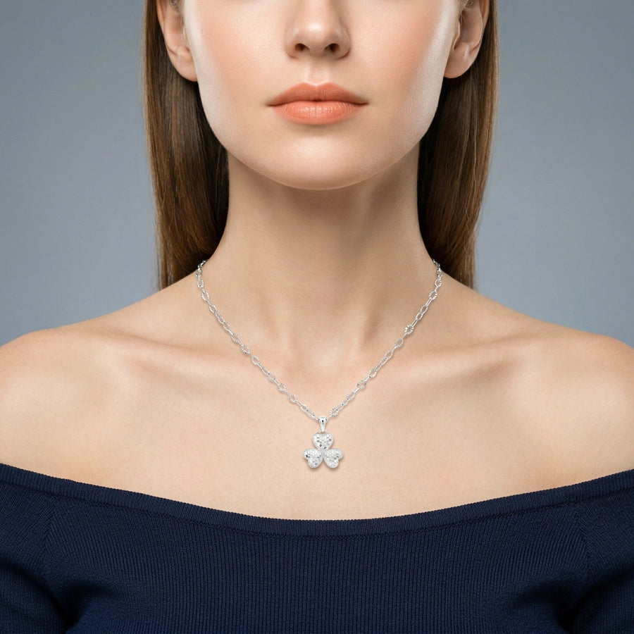 925 Silver Butterfly Pendant Necklace – Textured Sparkle Charm with Adjustable Chain