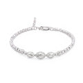 The Contemporary Etched Oval Silver Kada