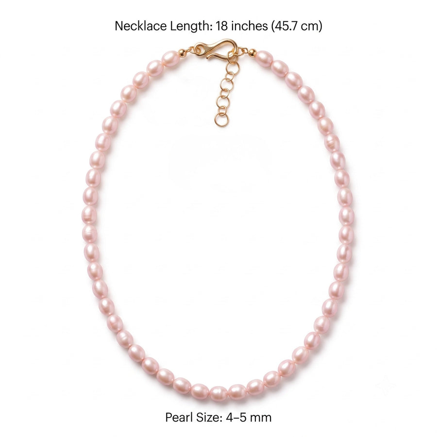 Classic Pink Freshwater Pearl Necklace